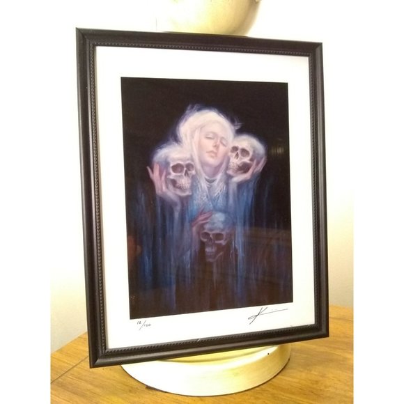 Framed Kristina Carroll "Nostalgia' limited edition framed signed art print